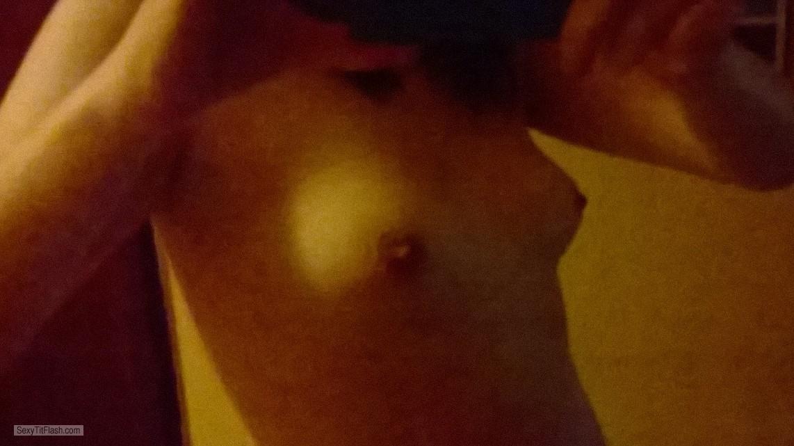 Tit Flash: My Very Small Tits (Selfie) - Rosie from Germany